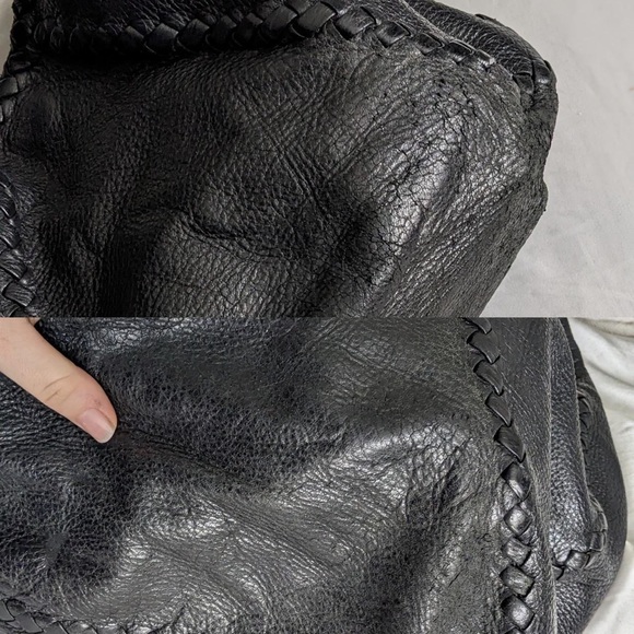 Authentic 2010 Bottega Veneta Large Intrecciato Cervo Hobo in black leather - Picture 7 of 8
